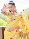 RAJYOG SANAYAA ANDAZ Latest fancy Designer Heavy Wedding Wear Soft linen with Beautiful Gotapatti Border Sree Collection
